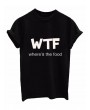 Letters Printed O-neck Short Sleeve Cotton T-shirts