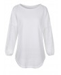 Casual Hollow Out Rib Knit Cuff Long Sleeve Knitting Sweater