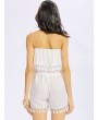 Women Casual Off Shoulder Lace-up Bandage Sleeveless Jumpsuit