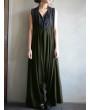 Spaghetti Strap Solid Color Wide Leg Loose Casual Romper