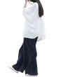 Casual Loose Elastic Waist Cotton High Waist Pants For Women