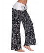 Women Cats Printed Elastic Waist Casual Pants