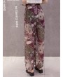 Printed Loose Chiffon Wide Leg Pants