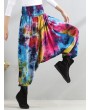 Casual Loose Printed Elastic Waist Women Wide Leg Pants