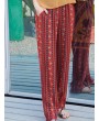 Bohemian Print High Waist Elastic Waist Pants