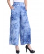 Casual Tie-dyed Wide Leg High Waist Pants For Women