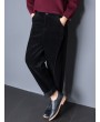 Casual Pure Color Pockets High Waist Pants For Women