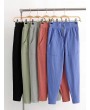 Elastic Waist Casual Big Pocket Trousers