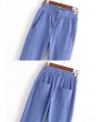 Elastic Waist Casual Big Pocket Trousers