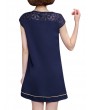 Women Patchwork Elegant Short Sleeve Mini Dresses