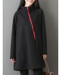 Casual Women Solid Color Turtleneck Zipper Long Sleeve Dresses