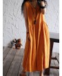 Casual Loose Women Solid Color Sleeveless Dresses