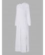 Casual Loose Button Long Sleeve Shirt Maxi Dress For Women