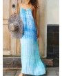 Tie-dyed Spaghetti Straps Maxi Dress For Women