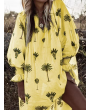 Bohemian Tree Print Long Sleeve Dress For Women