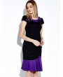 Sexy Round Neck Short Sleeve Slim Fishtail Party Elegant Women Dress