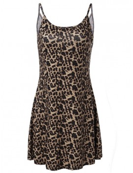 Clubwear Sexy Women Printed Strap Backless Mini Dress