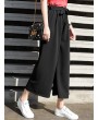 Casual Chiffon High Elastic Waist Harem Straight Pants