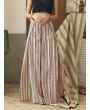 Boho Print Side Slit Drawstring Pants