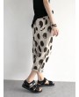 Loose Polka Dot Print Elastic Waist Casual Harem Pants