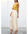 Vintage Vertical Striped Pleated Broad Leg Pants