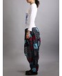 Ethnic Print Patchwork Elastic Waist Women Lantern Pants