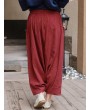 Casual Solid Color Long Rise Women Wide Leg Pants