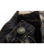 Casual Vintage Holes Embroidered Wings Stone Washed Jeans for Men