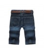 Summer Casual Knee Length Stretch Jeans Straight Loose Cotton Plus Size 30-46 Shorts For Men