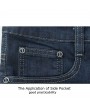 Summer Casual Knee Length Stretch Jeans Straight Loose Cotton Plus Size 30-46 Shorts For Men