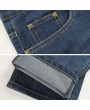 Plus Size Casual Business Loose Straight Legs Jeans High-Rise Pants For Men