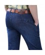 Pockets Casual Loose High Elastic Long Jeans for Men