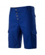 Mens Solid Color High Waist Knee Length Regular Fit Casual Cargo Shorts