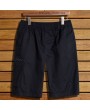 Mens 100%Cotton Breathable Solid Color Elatic Waist Casual Shorts Plus Size Loose Shorts