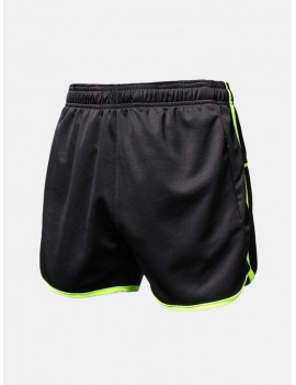 Mens Quick Dry Zipper Pocket Casual Running Shorts Fitness Gym Shorts