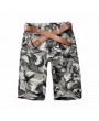 Mens Summer 100%Cotton Breathable Camouflage Knee Length Casual Shorts