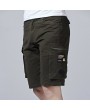 Mens Outdoor Loose Shorts Multi-pocket Solid Color Knee Length Sport Shorts