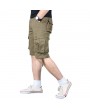 Outdoor Men's Casual Straight Cargo Pants Plus Size Wearable Beach Loose Shorts