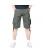 Outdoor Men's Casual Straight Cargo Pants Plus Size Wearable Beach Loose Shorts