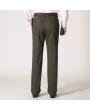 Mens Business Cotton Breathable Trousers Straight Leg Solid Color Casual Pants