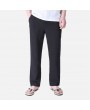 Mens Casual Loose Straight Pants Elastic Waist Retro Cotton Pants