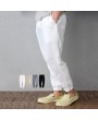 Mens Cotton Thin Breathable Ankle-Length Drawstring Casual Harem Pants