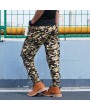 Mens Camouflage Multi-pocket Slim Fit Casual Cotton Cargo Pants