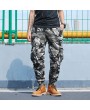 Mens Camouflage Multi-pocket Slim Fit Casual Cotton Cargo Pants