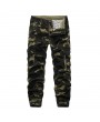 Mens Camouflage Multi Pockets Casual Cotton Cargo Pants Overalls