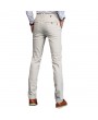 Mens Brief Style Breathable Elastic Slim Fit Casual Business Straight Pants