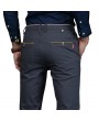 Mens Brief Style Breathable Elastic Slim Fit Casual Business Straight Pants