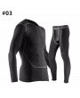 Training Bodybuilding Suit Tops Quick-drying Elastic Tight Long Sleeve T-shirt for Men