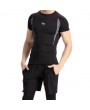 Mens PRO Compression Quick-drying Skinny Fit Training Fitness Three-piece Sport Suits