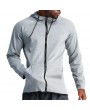 Mens Hooded Sport Gym Training Running Quick-drying Long Sleeve Slim Fit Casual Jacket